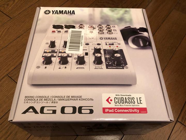 Yamaha Ag06 ポッドキャストライブ配信用ミキサー レビュー